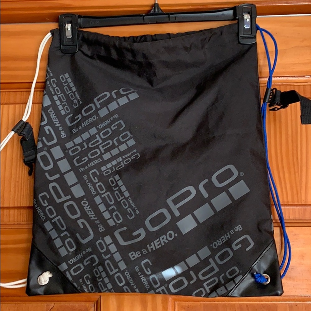 GoPro Drawstring Black Cinch Backpack Bag - Picture 3 of 3